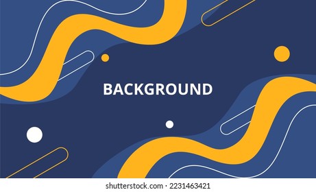 Abstract vector background. Colorful wallpaper background with geometric and waving shapes. Suitable for various designs such as templates, banners, covers and others