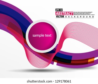 Abstract vector background with colorful wave