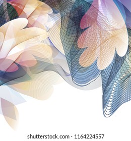Abstract vector background with colorful waves