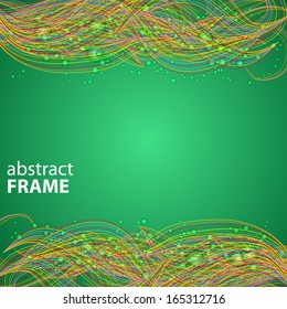 abstract vector background with colorful waves