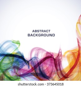 Abstract vector background with colourful waves