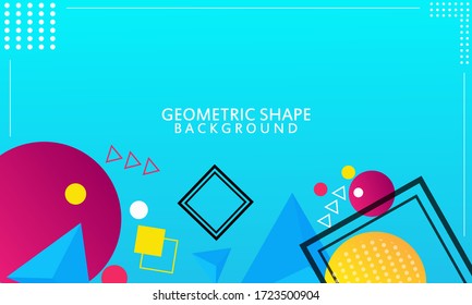 Abstract vector background. Composition with geometric shape and place for text or message.Abstract circle geometric pattern design and background. Use for modern design, cover, template.