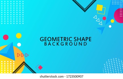 Abstract vector background. Composition with geometric shape and place for text or message.Abstract circle geometric pattern design and background. Use for modern design, cover, template.