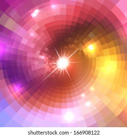 Abstract vector background with concentric circles or spirals for your design