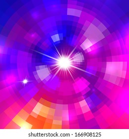 Abstract vector background with concentric circles or spirals for your design