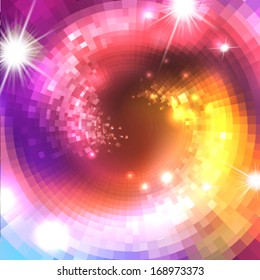 Abstract vector background with concentric circles or spirals for your design