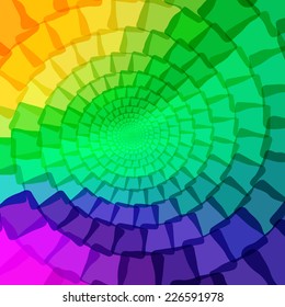 Abstract vector background with concentric circles or spirals for your design