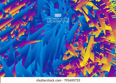 Abstract vector background consisting of colored shards