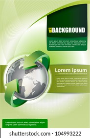 Abstract vector background with continents for brochures