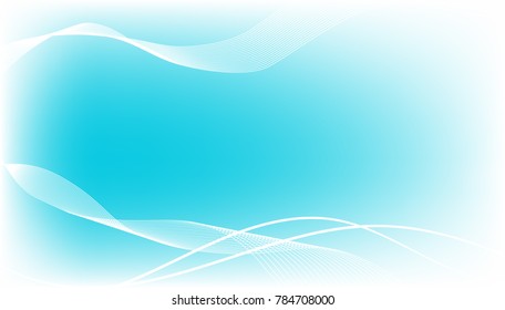 Abstract vector background created with blue and white lines. Standard wide screen format