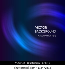 Abstract vector background.  Creative dynamic element, shiny space illustration.  Fully editable.