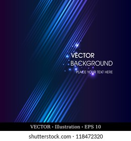 Abstract vector background.  Creative dynamic element, shiny space illustration.  Fully editable.