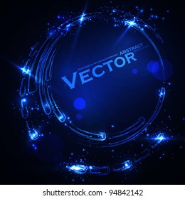Abstract vector background. Creative dynamic element, shiny space illustration eps10