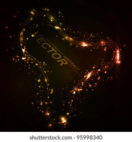 Abstract vector background. Creative dynamic element, shiny space illustration eps10