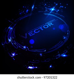Abstract vector background. Creative dynamic element, shiny space illustration eps10