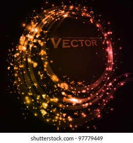 Abstract vector background. Creative dynamic element, shiny space illustration eps10