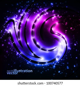 Abstract vector background. Creative element, shiny space illustration eps10