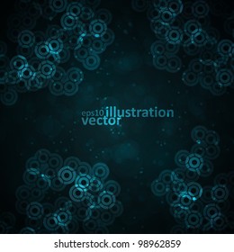 Abstract vector background, creative space illustration eps10