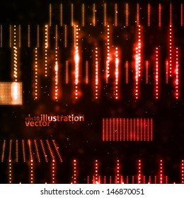 Abstract vector background, creative technology, light neon Illustrations eps10
