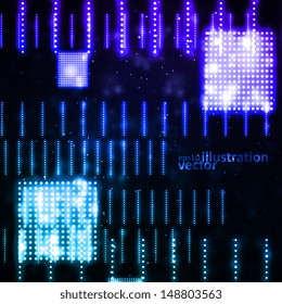 Abstract vector background, creative technology, light neon Illustrations eps10