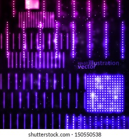 Abstract vector background, creative technology, light neon Illustrations eps10