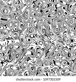 Abstract vector background. Curved irregular lines. Pattern based on fractal image.
