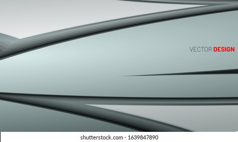 abstract vector background with curved lines and waves. Futuristic concept.