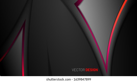 abstract vector background with curved lines and waves. Futuristic concept.