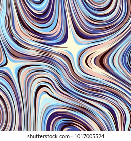 Abstract vector background. Curved psychedelic irregular lines. Pattern based on fractal image.