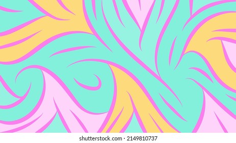 abstract vector background with curves and swirls shapes