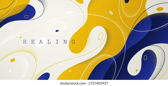 Fondo de Vector Abstractas con Formas fluidas con curvas, lámpara de lava curvas Fondo de pantalla de arte, líneas suaves estilo acuoso amorfo, Formas fundidas que fluyen.