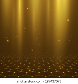  Abstract vector background. Cyberspace with depth effect.