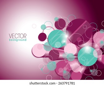 Abstract Vector Background with cylinders.