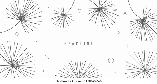 Abstract vector background of dandelions