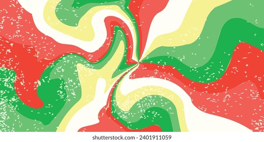 Abstract vector background design with Christmas theme and vintage texture.