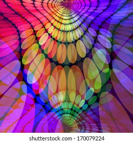 Abstract vector background design with dark vibrant color tones