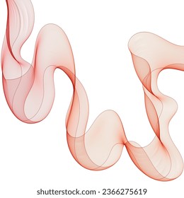 Abstract vector background. Design element - colored waves. red wave. Template for advertising, computer background.