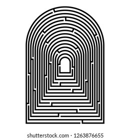 Abstract vector background design elements with maze mosaic texture. Good cover for book on psychology, creative problem solving, logical thinking, study of human relations 