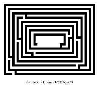 Abstract vector background design elements with maze mosaic texture. Good cover for book on psychology, creative problem solving, logical thinking, study of human relations