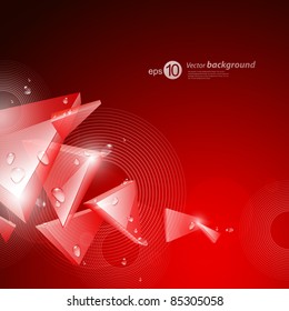 Abstract vector background for design with glass elements
