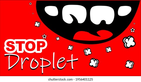 abstract vector background design
 illustration warning precautions so as not to get sick and not to spread the virus