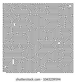 Abstract vector background design with maze mosaic texture. Good cover for book on psychology, creative problem solving, logical thinking, study of human relations