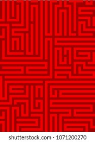 Abstract vector background design with maze mosaic texture. Good cover for book psychology, creative problem solving, logical thinking, study of human relations, technology, vector Illustration eps 10