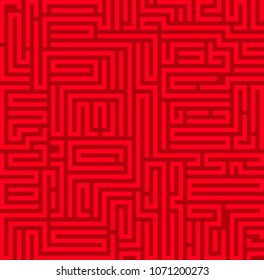 Abstract vector background design with maze mosaic texture. Good cover for book psychology, creative problem solving, logical thinking, study of human relations, technology, vector Illustration eps 10