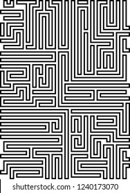 Abstract vector background design with maze mosaic texture. Good cover for book on psychology, creative problem solving, logical thinking, study of human relations