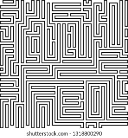 Abstract vector background design with maze mosaic texture. Good cover for book on psychology, creative problem solving, logical thinking, study of human relations