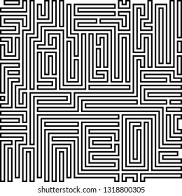 Abstract vector background design with maze mosaic texture. Good cover for book on psychology, creative problem solving, logical thinking, study of human relations