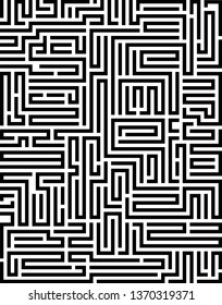 Abstract vector background design with maze mosaic texture. Good cover for book on psychology, creative problem solving, logical thinking, study of human relations 