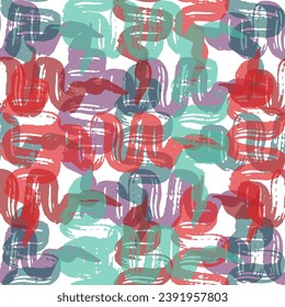 Abstract vector background design with maze mosaic texture.   Brush stroke stripes vertical