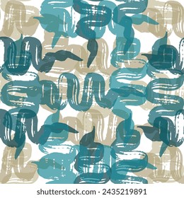 Abstract vector background design with maze mosaic texture.  Multi-color seamless vector background. 